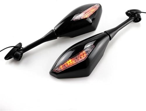 FACSER Seite Rückspiegel Für CBR600RR Für CBR1000RR 2004-2007 Blinker Integrierte Spiegel Licht Motorrad Weitwinkel Rückspiegel Lenkerendenspiegel Motorrad