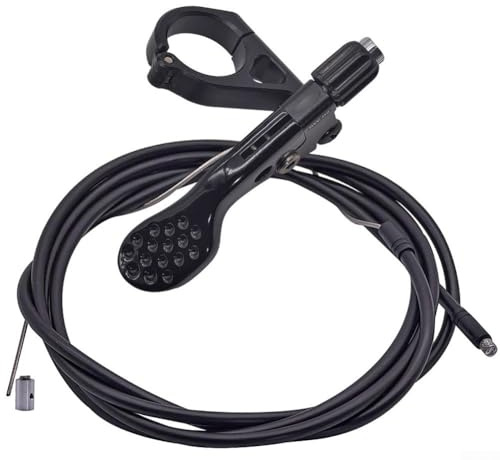 HEBEOT Tija de sillín cuentagotas Palanca remota Accesorio de bicicleta Ajustable Telescópico Asiento Post Controller Aleación de aluminio Dropper Post Controlador (negro)
