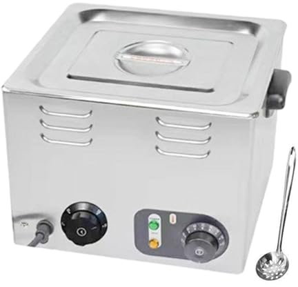 forplubossmmp Hervidor De Huevos Eléctrico Comercial con Temporizador, Hervidor De Huevos De Aguas Termales De 30 A 110 °C, Máquina Escalfadora De Huevos con Termostato, 2,6 Kw, con 1 Colador