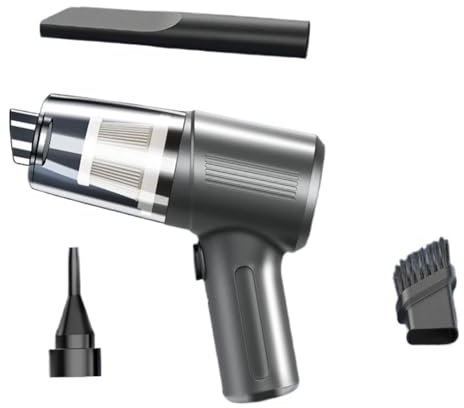 JKELPV aspirapolvere portatile Aspirapolvere per auto wireless Mini apparecchio di pulizia integrato con soffiaggio ad alta potenza e aspirazione multifunzionale Mini Aspirapolvere(Gray)