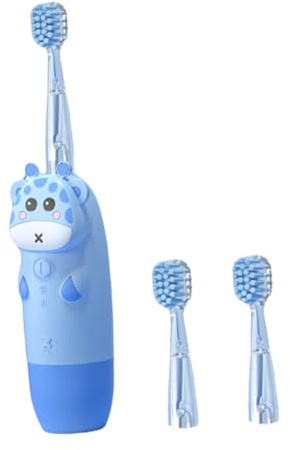 VALICLUD Elektrische Zahnbürste für Kinder und Babys Babyzahnbürste Elektronische mit LED Licht Wasserfest Silikon und PC Material