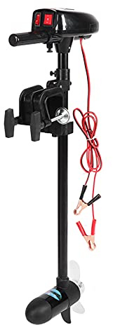 Lightweight Kayak Trolling Motor, High/Low Speed Control, Weedless 2- Propeller, Designed for Inflatable Boat - Electric Mount