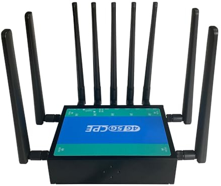 Zbtlink Cat6 5G LTE Router with Dual SIM Card Slot Unlocked, MU-MIMO Dual-Band WiFi 6 Cellular Router with 5 Gigabit WAN/LAN Ports