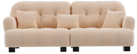 Supvox Miniatur Sofa Puppenhaus Möbel: 1:12 Plüsch Couch Wohnzimmer Deko | Miniatur Sofa im 1:12 Maßstab mit Plüsch Oberfläche für Puppenhaus Möbel, DIY Szenen und Dekoration