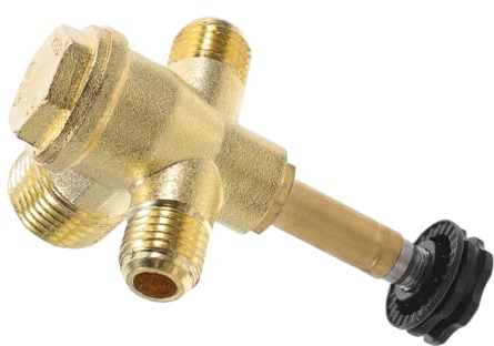HOMSFOU Zinc Alloy Air Compressor Double Tube One-Way Check Valve 20x14x14mm Pneumatic Safety Control Part for Direct Connect -Free Machines