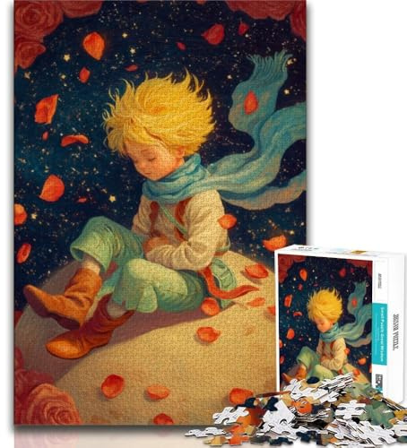 Puzzle für Erwachsene 1000 Teile Der Kleine Prinz Puzzles für Teenager Herausforderndes Spiel Geschenke Ganze Familie 26x38cm