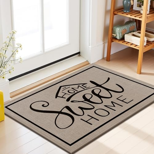 Enyhom Zerbino Ingresso Esterno 60x90cm, Tappeto Ingresso Interno Antiscivolo, Zerbino da Esterno Assorbente, Lavabile Tappeto per Porta, Corridoio