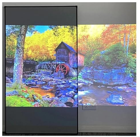 Grey Crystal ALR Projector Screen Ambient Light Rejecting Fixed Frame 1CM Ultra Narrow Border CLR 4K 8K Projection(200 inch)