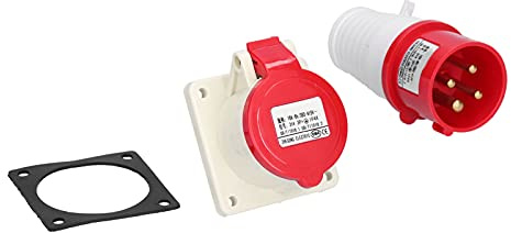Enchufe Industrial 4 Pines 380V-415V 16A Juego de Conectores Eléctricos