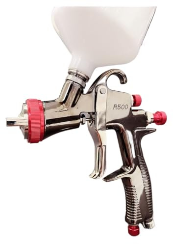 Spray Paint Machine, LVLP Air Spray Gun R500 Car Finish Painting 1.3mm Nozzle 600cc Cup Gravity Automotive Finishing Coat Surface Paint