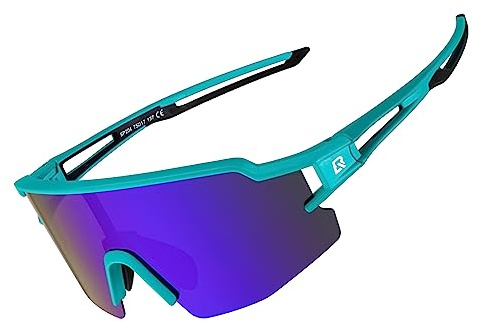 ROCKBROS Gafas de Ciclismo Polarizadas Montura TR90, Gafas de Sol Deportivas con Protección UV400, Gafas para Hombre Mujer MTB Running Conducir Pesca