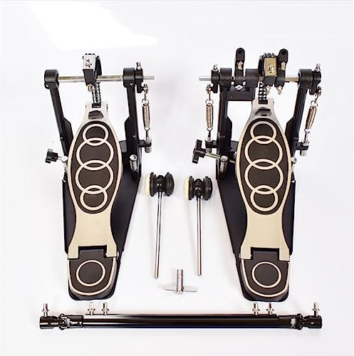 HDYNUZ Drum Pedal Set, Double Kick Drum Pedal, Double Chain Double Bass Drum Pedale, Universal Drum Kit Electric Drum Jazz Drum, mit Aufbewahrungstasche
