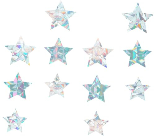 DIYEAH 12 piezas Pegatinas Ventana Anticolisión sin Pegamento Vinilo Estático Reutilizable Protección Aves para Puertas y Cristales