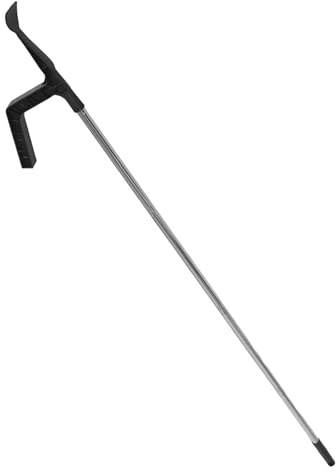 iplusmile Pelle à Gouttière Démontable avec Manche Fileté 1,6 M – Outil de Nettoyage de Toiture pour Enlever Feuilles et Débris – Râteau pour Gouttières – Nettoyeur Longue Perche Adapatible