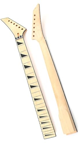 Ogdni Electric Guitar Neck,24 Fret 25.5 Inch Maple Fingerboard Locking Nut