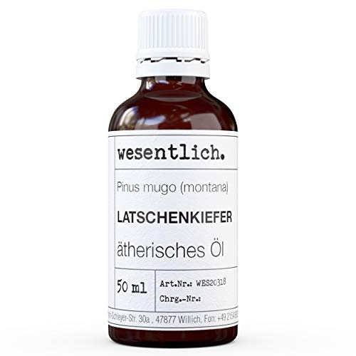 wesentlich. Latschenkiefer Öl - ätherisches Öl - 100% naturrein (Glasflasche) - u.a. für Duftlampe und Diffuser (50ml)