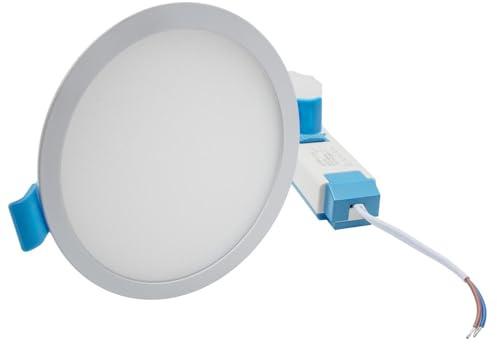 Faretto Rotondo LED 24W Pannello Incasso Cartongesso Ultra Sottile, Alta Resa Luminosa 2400 LM, Luce Diffusa 120 gradi, Foro Incasso 28cm, LED CCT Regolazione della Temperatura Luce da 3000K a 6500K