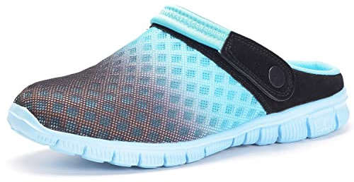 Sabots Mules Femme Homme Chaussures de Jardin Sandale D'Été | Respirant Perforés-Sabot de Plage Piscine, Antidérapantes, Confortables,Légeres
