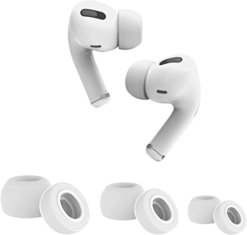 CANOPUS 3 Paar (klein, mittel, groß), Beige Memory Foam In-Ear Kopfhörer Ohrpolster, kompatibel mit AirPods Pro Gen 1 & 2