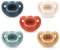 NUK Comfy Orthodontic Pacifiers, 0-6 Months, Timeless Collection, 5 Count (Pack of 1)