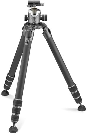Gitzo Systematic Stativ der Serie 5, Kamerastativ mit Zentrischem Kugelkopf der Serie 4, Fotozubehör, für Content Creation, Video, Professionelle Fotografie, 30 kg Traglast