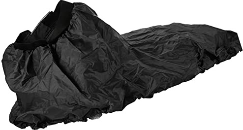 Gernie Portable Deck Sprayskirt Cover, Nylon Waterproof Kayak Spray Skirt, Adjustable for Canoe Kayaks Water Sports Outdoor (Black)