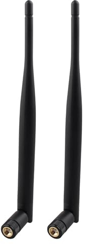 Futheda 2 Stücke WLAN Antenne Dualband 2.4GHz 5GHz 5.8GHz 6dBi MIMO RP-SMA Stecker Antenne für WLAN Router Drahtlose Netzwerkkarte USB Adapter Sicherheit IP Kamera Videoüberwachung Monitor Bluetooth