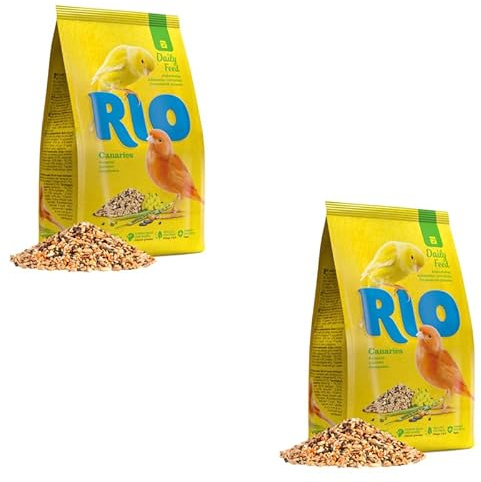 RIO Complete Canary Food | Twin Pack | 2 x 500g | Specially Formulated Seed and Cereal Blend for Canaries | Nutrient Supply