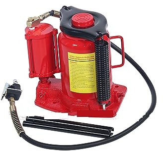 Wagenheber hydraulisch, 30T Lufthydraulischer Flaschenheber 30-Tonnen-Autoservice-Werkzeug Pneumatischer Wagenheber for Fahrzeugreifenwechsel, Hubwagen/Autoreparatur Zum Heben schwerer Maschinen und F