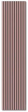KAISER plastic® Akustikpaneele | Farbe: Pastell Lachs | Wandpaneele in verschiedenen Formaten | Deko Wohnzimmer | Wanddeko in Pastellfarbe | Akustik Paneele Wand | Lamellenwand (240 x 60 cm - 1STK.)