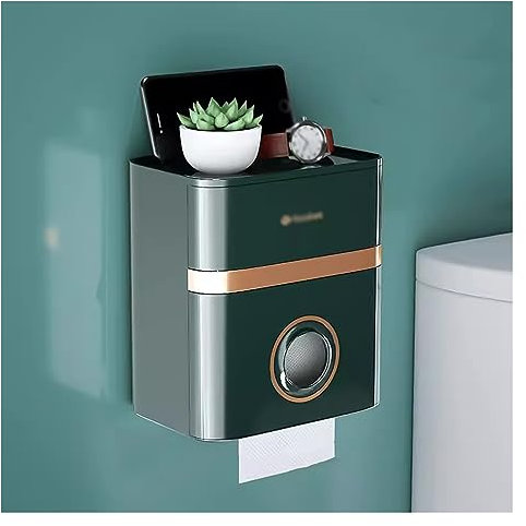 Kosmetiktücher Box Wandmontierter Taschentuchbox-Halter, Gesichtstuchspender, stanzfreie Taschentuchbox for Wohnzimmer, Schlafzimmer, Badezimmer für Esszimmer Badezimmer Schlafzimmer(B)