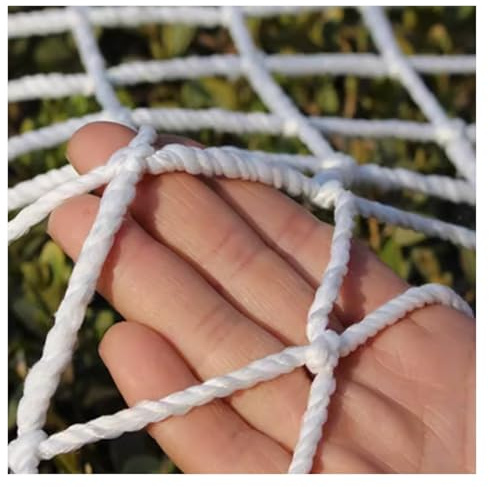 VagxTbs Schutznetz Weiß Sicherheitsnetz for Kinder, Wand Dekoratives Zaunnetz, Haustier-Absperrnetz for Balkon, Treppenhandläufe, Kriechnetz (2x3m)