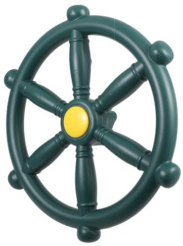 ibasenice Kunststoff Schaukelrad Lenkrad Für Kinder Schwenkbares Piratenschiff Steuerrad Ersatzlenkrad Für Spielplatz Und Garten