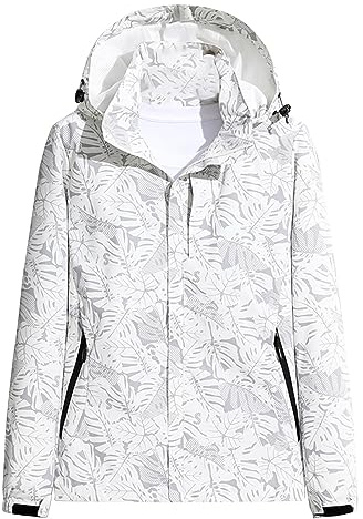 Chaqueta cortavientos para mujer, forrada cálida, con capucha, ligera, impermeable, transpirable, cortavientos, tallas grandes, larga, chaqueta softshell para bicicleta, chaqueta con capucha, chaqueta