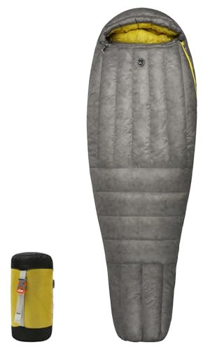IFlex7D Ultraleichter Daunenschlafsack, Entendaunen, 800 FP, reißfestes, wasserdichtes Nylon, mit Anti-Clip-Reißverschluss, Kompressionstasche, Aufbewahrungstasche, Spleißbar, für Rucksackreisen,