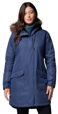 Columbia Suttle Mountain – Long blouson isolant pour femme, bleu marine, taille M