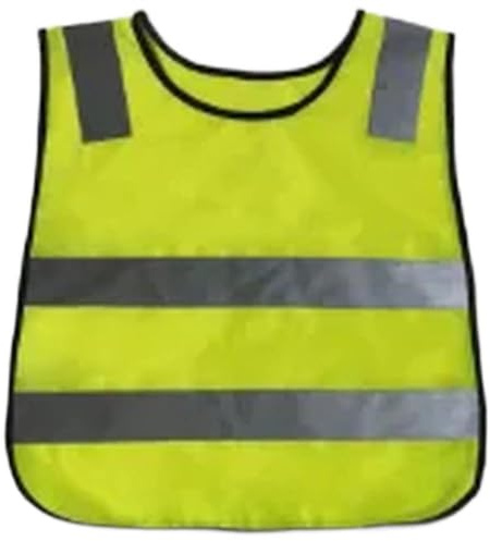 DAVBNM 2 Pieces Kids High Vis Vest, High Visibility Reflective Vest Hi Vis Visibility Unisex Childrens Safety Jacket with Reflective Strips for Kids Outdoor, Universal Size 2-12 Years