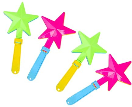 ZHGFXIN Juego de 4 piezas de aplausos para fiestas, diseño portátil con efecto de sonido fuerte, reciclable, para entretenimiento de multitudes, aplausos y ruido