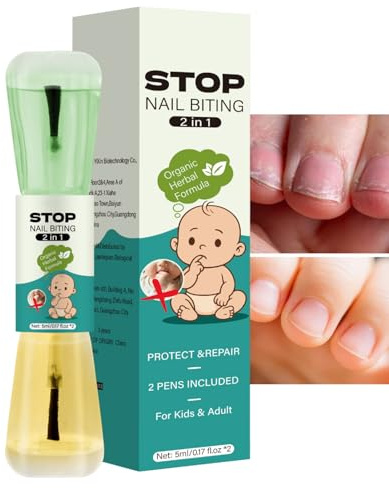 Esmalte Infantil Para Dejar De Morderse Las Uñas - Solución Para Todas Las Edades - Esmalte De Uñas Al Agua Amargo Para Niños Reparador,Para Adolescentes Niñas Mujeres Hombres Hogar Escuela