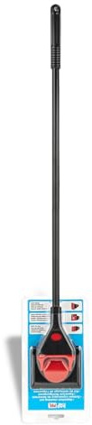 HAPPET Reinigungsset Aquarium 90 cm - Teleskopgriff mit großer Reichweite, Drehbarer Schwammreiniger, Scheibenschaber und Bodenspatel, Zubehör für Groß und Tiefe Aquarien