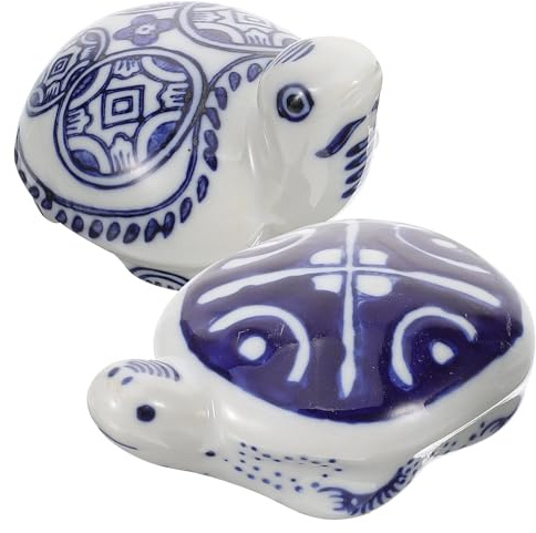 ORFOFE 2pcs Large Floating Turtle Figurines Aquarium Ornaments Decorative Animal Figurines for Fish Tank and Garden Pond Floating Sculpture Home Decor