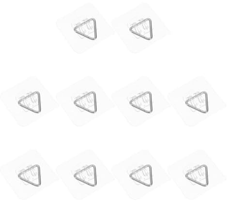 FUTUREORYY Lot de 10 Crochets Adhésifs Muraux Invisibles pour Assiettes et Cadres Photo 5,7 Cm, Supports Amovibles sans Perçage, Fixation sans Trace pour Décorations Murales et
