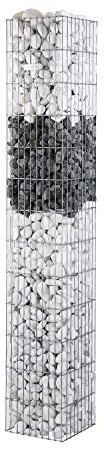 Pilastro di pietra Gabbione pronto Eckig L.30 X b.30 x h.195