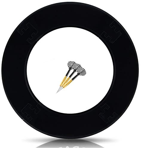 Prodarts Dart Surround Für Alle Marken-Dartscheiben – Dart Auffang-Ring In Schwarz – Hochwertige Stabile Umrandung – Wandschutz Für Das Dartboard Ohne Zusatzbefestigung – Professionelle Optik