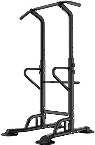SDHYL Power Tower Dip Station Barra Sollevamento Impugnature per Flessioni Trazioni Addominale e Schiena Regolabile di Forza per Allenamento Fitness Adatto per Palestra Domestica Allenarsi a Casa