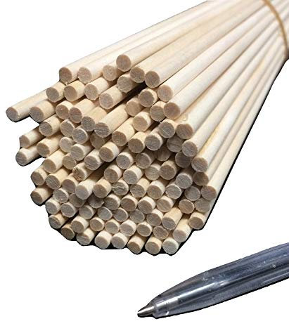 Trustleaf 4mm x 600mm Birch Hardwood Wooden Craft Sticks/Dowels - Seconds - Pack of 1 Dowel