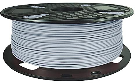 PLA MAX PLA + hellgraues PLA-Filament 1,75 mm 3D-Drucker-Filament 1 kg Spule 3D-Druckmaterialien PLA MAX stärker als PLA Pro PLA Plus normales PLA-Filament CC3D Stahlgrau hellgrau