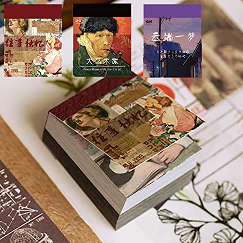 1200 Blätter Journal Zubehör Papier, Deko Papier Scrapbook,Scrapbook Hintergrundpapier für DIY Kunst Handwerk Fotoalbum