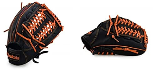 Baseball Handschuhe Baseballhandschuh rechte Hand Kinder Baseballhandschuhe Männer Silikon-Praxis Baseball Glove (Color : Black, US Size : 11.5 inches)