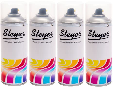 Steyer 4 X Aerosol Chassis Black Enamel Underbody Spray Paint and Tough & Durable Protection Coating